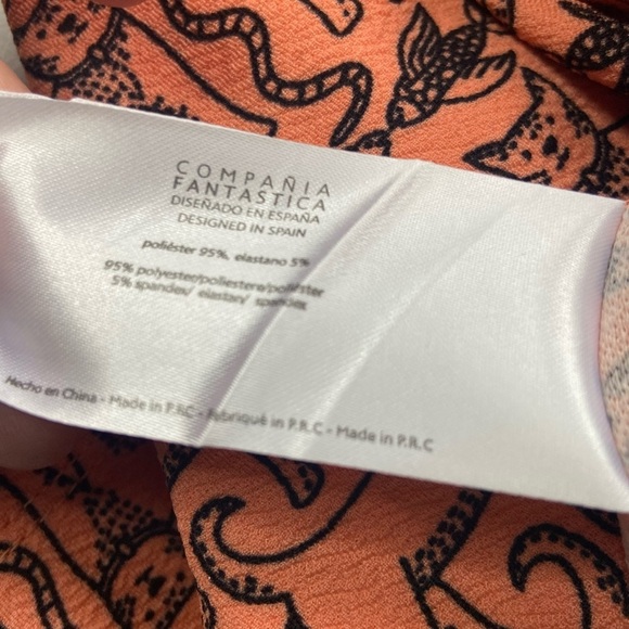 Compania Fantastica Dress NWT Cats Fish M ModCloth Novelty Print Fit and Flare - Picture 10 of 13